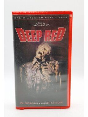Deep Red Dario Argento 2000 VHS Anchor Bay Giallo Horror